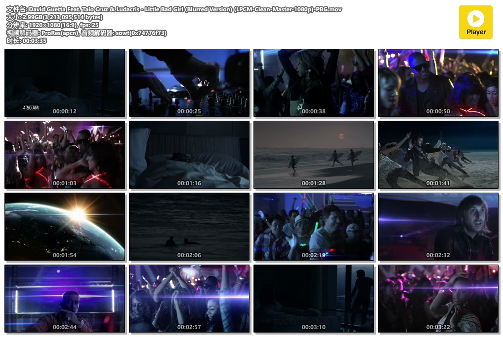 David Guetta Feat. Taio Cruz & Ludacris - Little Bad Girl (Blurred Version) (LPCM-Clean-Master-1080p)-PBG.mov