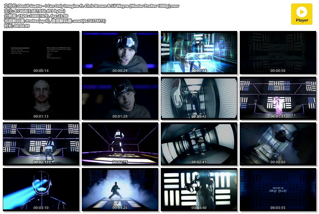David Guetta - I Can Only Imagine ft. Chris Brown & Lil Wayne [Master ProRes 1080p].mov