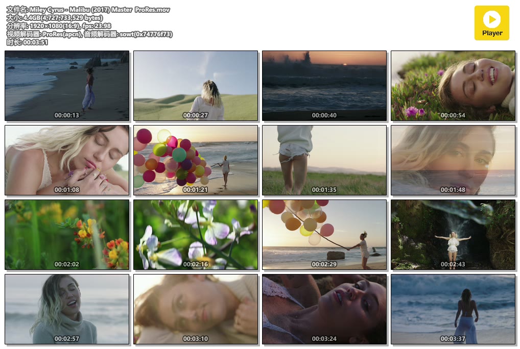 Miley Cyrus - Malibu (2017) Master ProRes.mov