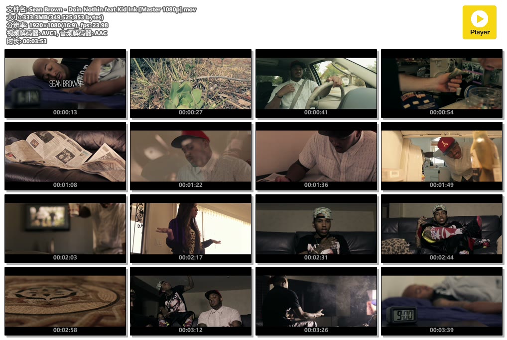 Sean Brown - Doin Nothin feat Kid Ink [Master 1080p].mov