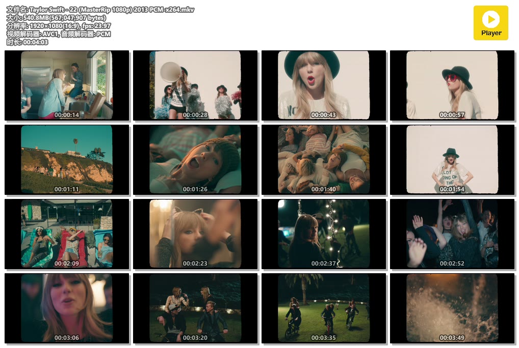 Taylor Swift - 22 (MasterRip 1080p) 2013 PCM-x264.mkv