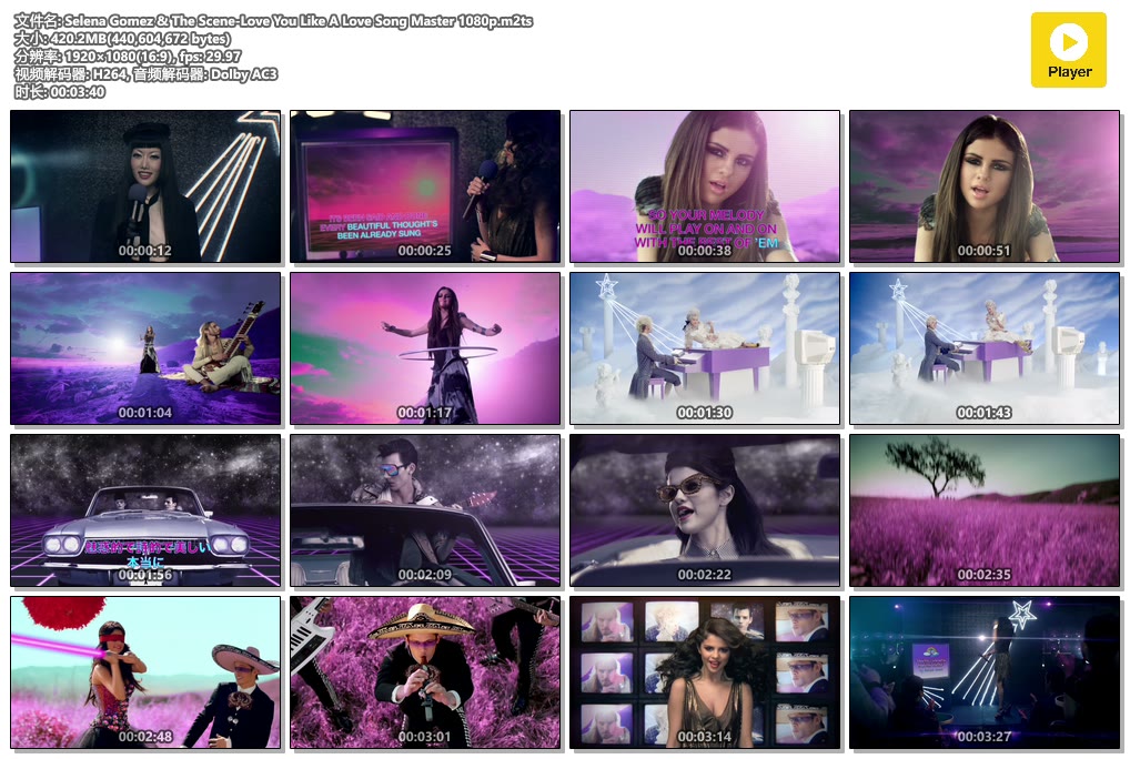 Selena Gomez & The Scene-Love You Like A Love Song Master 1080p.m2ts