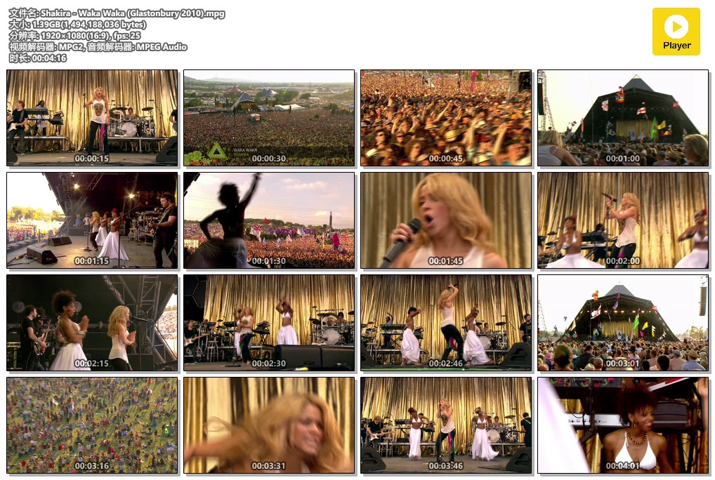 Shakira - Waka Waka (Glastonbury 2010).mpg