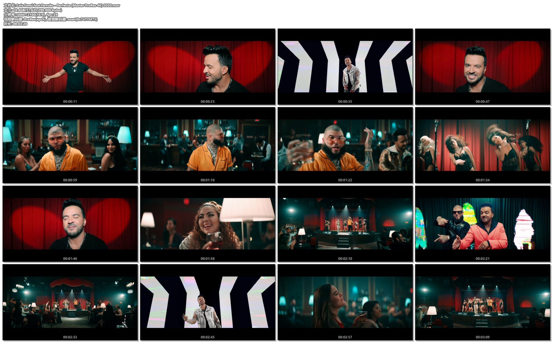 Luis Fonsi feat Farruko - Perfecta (Master ProRes 4K) 2020