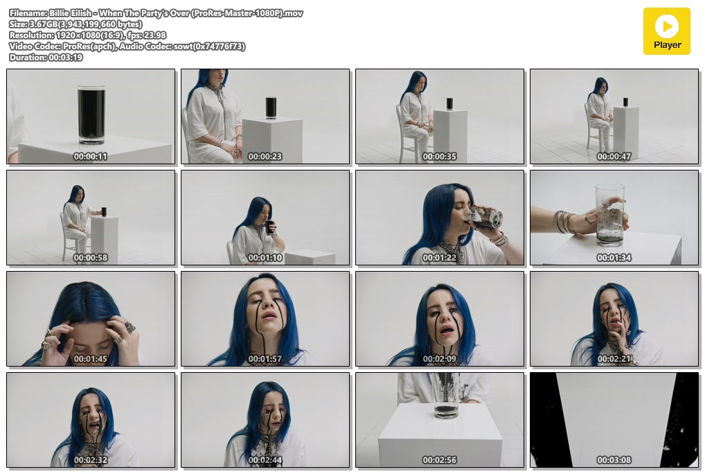 Billie Eilish - When The Party's Over (ProRes-Master-1080P).mov